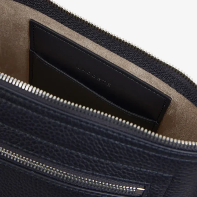 Club Lacoste Grain Leather Clutch