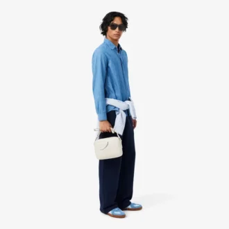 Club Lacoste Grain Leather Satchel