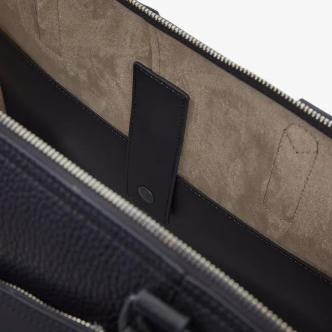 Club Lacoste Grain Leather Weekend Bag