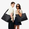 Club Lacoste Grain Leather Weekend Bag