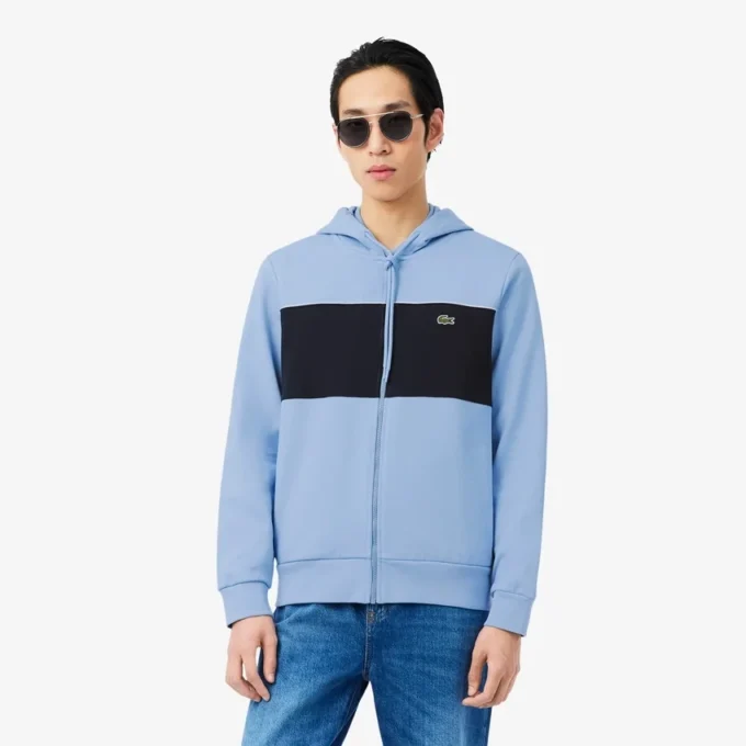 Colorblock Zipped Hoodie