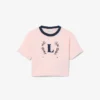 Contrast Badge Cotton T-Shirt