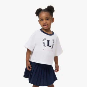 Contrast Badge Cotton T-Shirt
