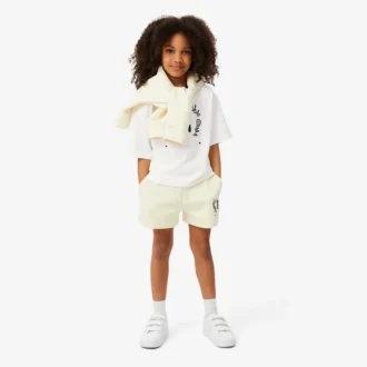 Contrast Badge Cotton T-Shirt