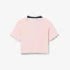 Contrast Badge Cotton T-Shirt