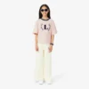 Contrast Badge Cotton T-Shirt