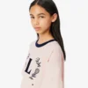 Contrast Badge Cotton T-Shirt