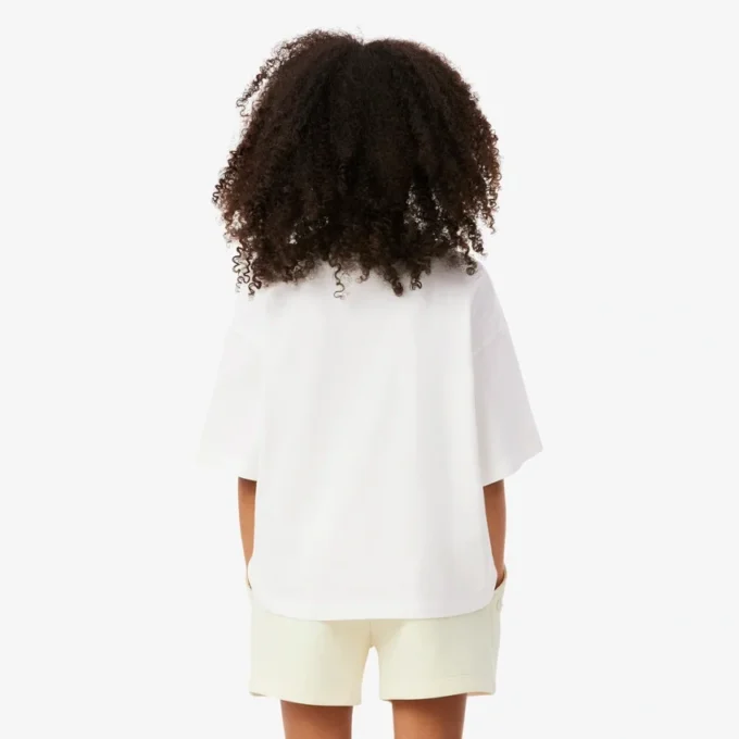Contrast Badge Cotton T-Shirt