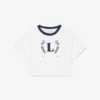 Contrast Badge Cotton T-Shirt