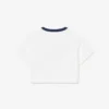 Contrast Badge Cotton T-Shirt