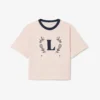 Contrast Badge Cotton T-Shirt