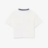 Contrast Badge Cotton T-Shirt