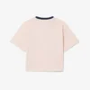 Contrast Badge Cotton T-Shirt