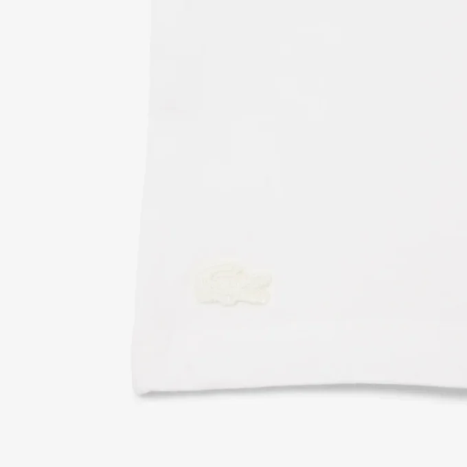 Contrast Badge Cotton T-Shirt