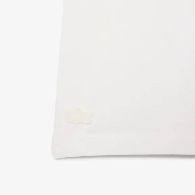 Contrast Badge Cotton T-Shirt