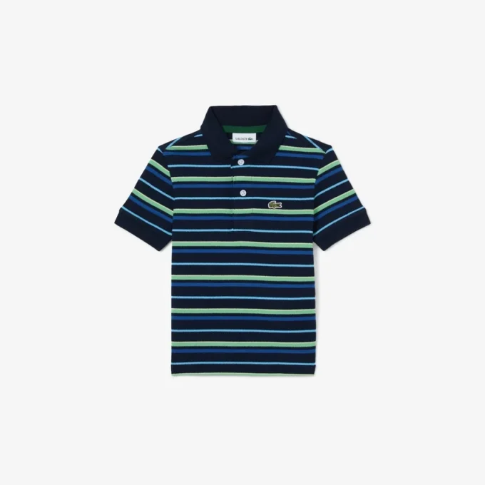 Contrast Stripe Petit Piqua Polo