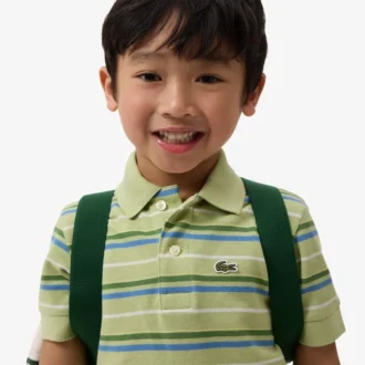 Contrast Stripe Petit Piqua Polo