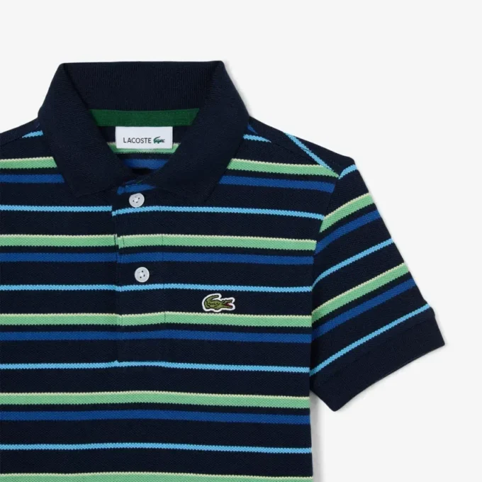 Contrast Stripe Petit Piqua Polo