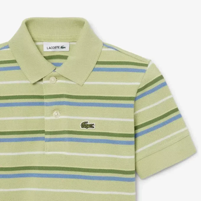 Contrast Stripe Petit Piqua Polo