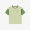 Contrast Trim Cotton T-Shirt
