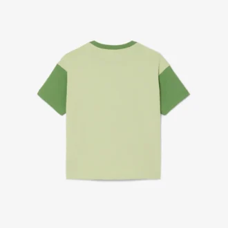 Contrast Trim Cotton T-Shirt