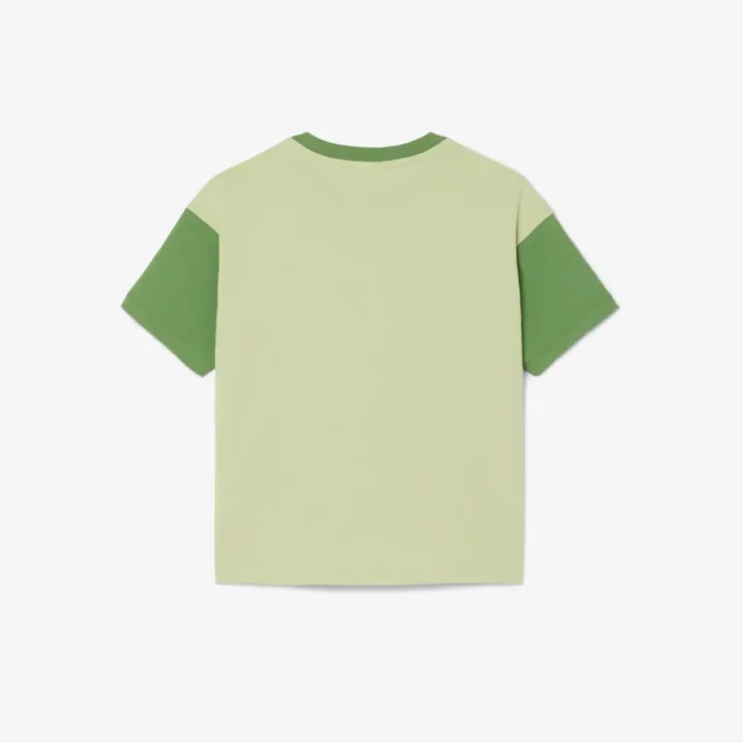 Contrast Trim Cotton T-Shirt