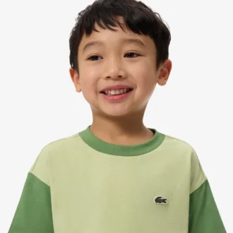 Contrast Trim Cotton T-Shirt