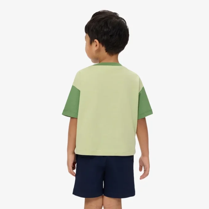 Contrast Trim Cotton T-Shirt