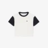 Contrast Trim Cotton T-Shirt