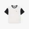 Contrast Trim Cotton T-Shirt