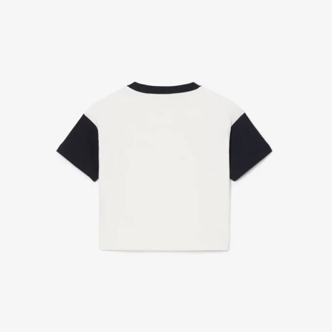 Contrast Trim Cotton T-Shirt