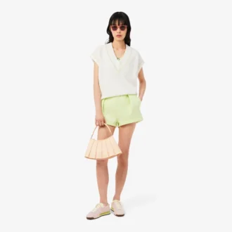 Cotton Blend V-Neck Sleeveless Sweater Vest