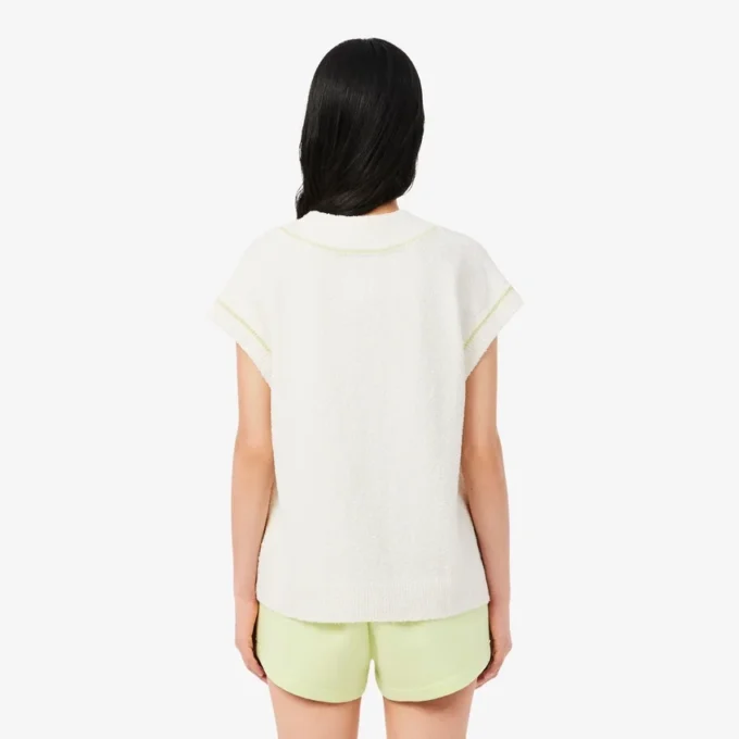 Cotton Blend V-Neck Sleeveless Sweater Vest