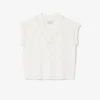 Cotton Blend V-Neck Sleeveless Sweater Vest