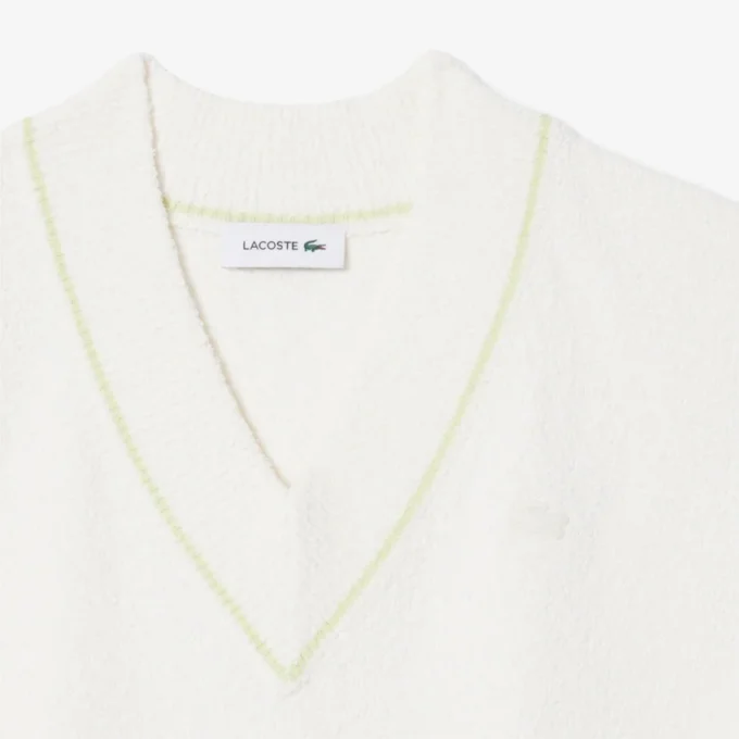 Cotton Blend V-Neck Sleeveless Sweater Vest