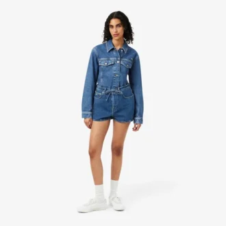 Cotton Denim Shorts