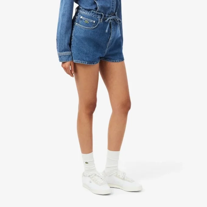 Cotton Denim Shorts