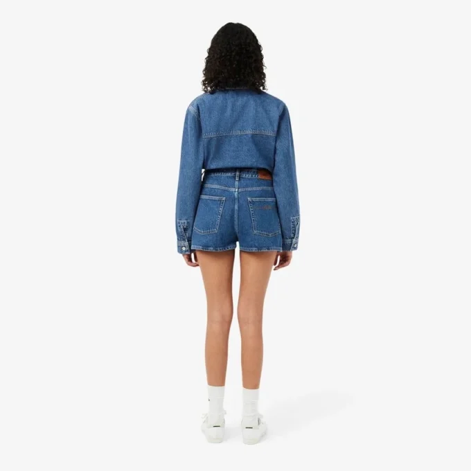 Cotton Denim Shorts