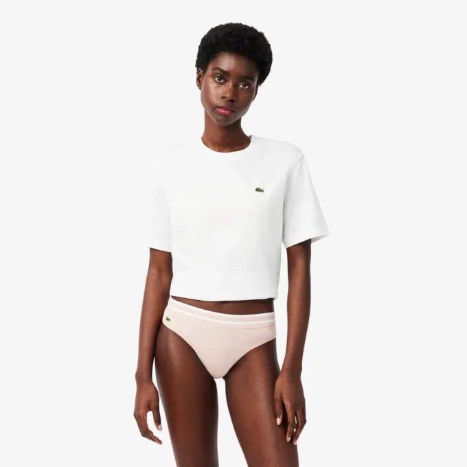 Cotton Stripe Waist String Briefs