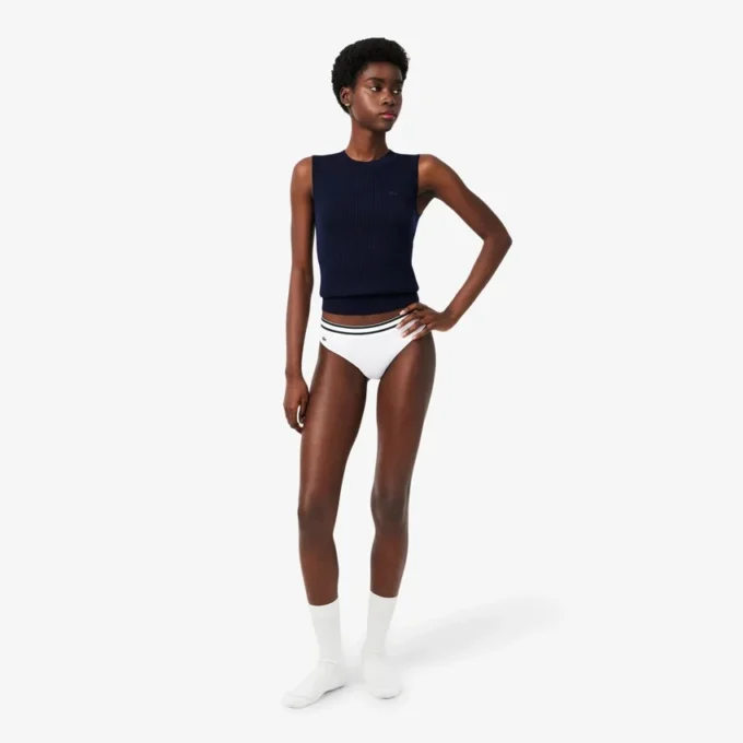 Cotton Stripe Waist String Briefs