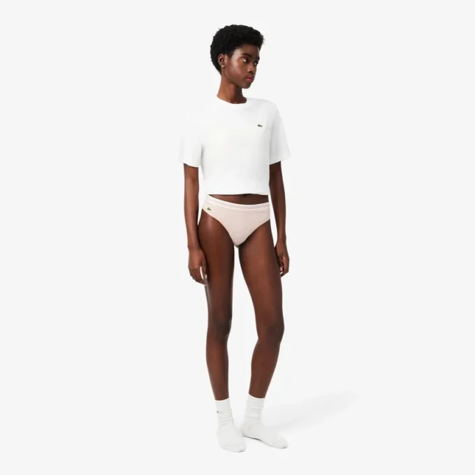 Cotton Stripe Waist String Briefs