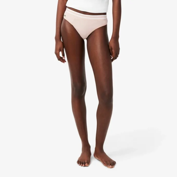 Cotton Stripe Waist String Briefs