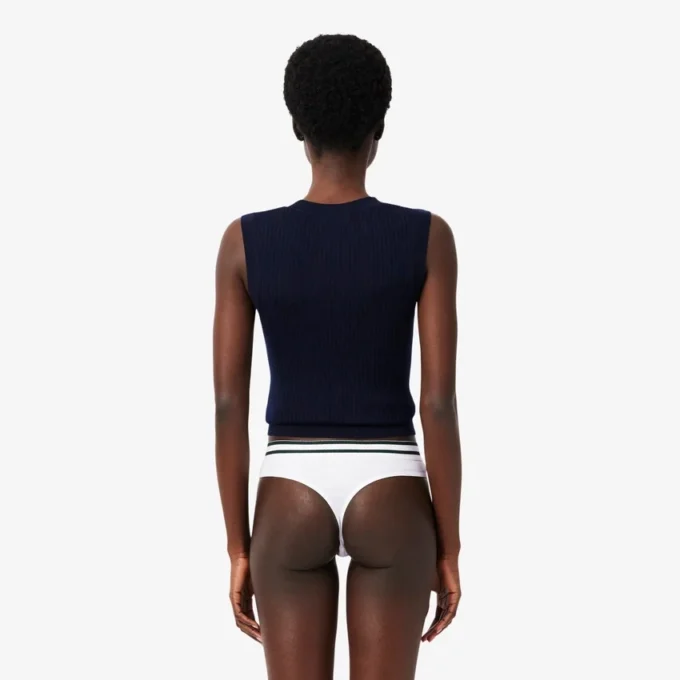 Cotton Stripe Waist String Briefs