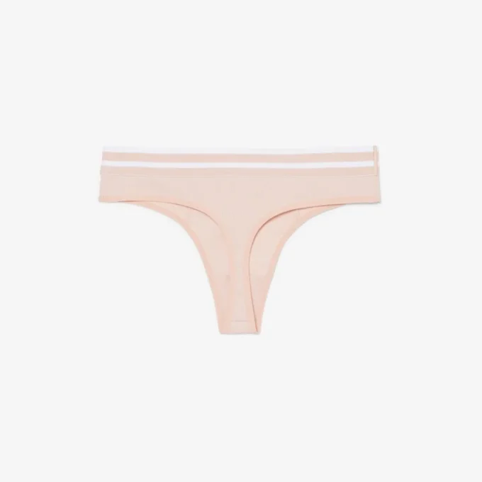 Cotton Stripe Waist String Briefs