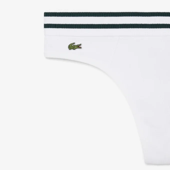 Cotton Stripe Waist String Briefs