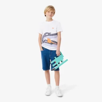 Croc Print Cotton T-Shirt