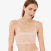 Crocodile Accent Mesh Bralette