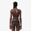 Crocodile Accent Mesh Bralette
