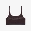 Crocodile Accent Mesh Bralette