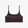 Crocodile Accent Mesh Bralette